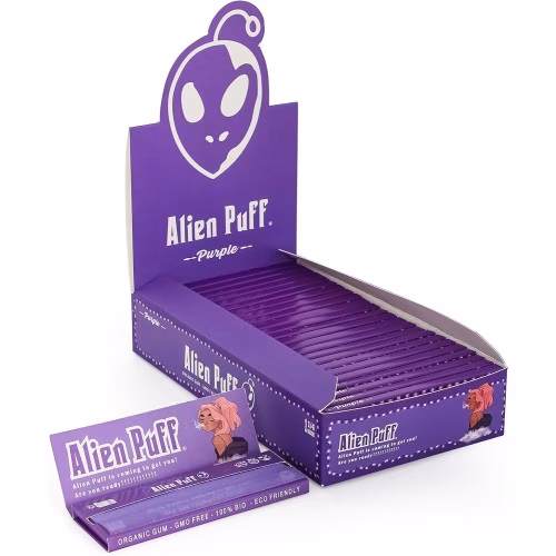ALIEN PUFF 1 1/14 ROLLING PAPERS PURPLE