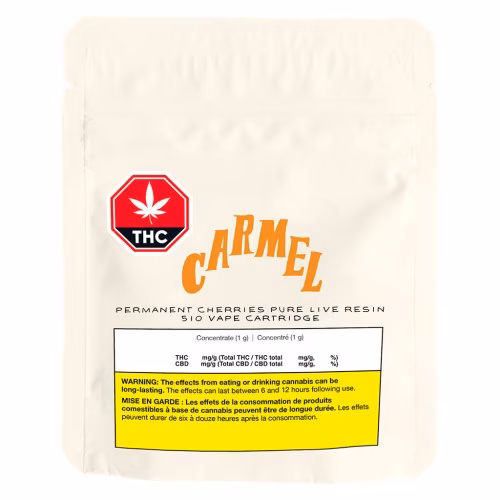Carmel - Permanent Cherries Pure Live Resin 510 Thread Cartridge