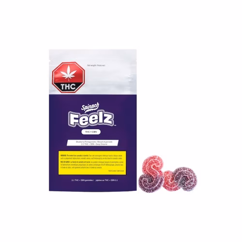 Spinach FEELZ - THC+CBN Blueberry Pomegranate Soft Chews