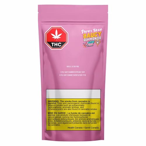 Papa's Herb - Indica Astro Pink Saucy Diamond Disposable Vape
