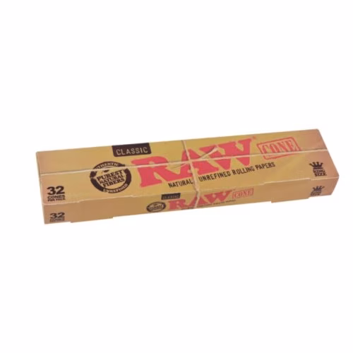 32 Pack Raw King Sized Cones