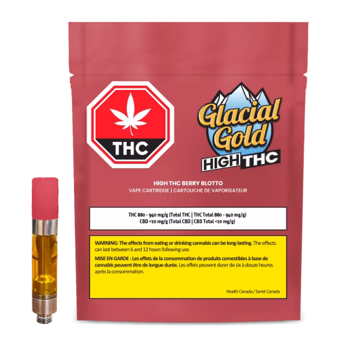 Glacial Gold - HIGH THC Berry Blotto Vape Cartridge