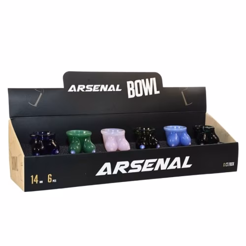14mm Arsenal Boob Bitties Glass Bowl Titty BOwl
