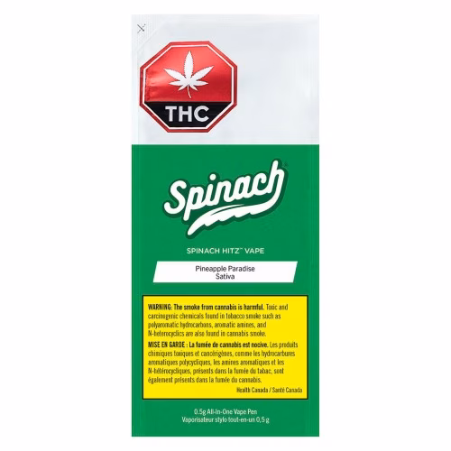 Spinach Hits - HITZ All-in-One Vape - Pineapple Paradise