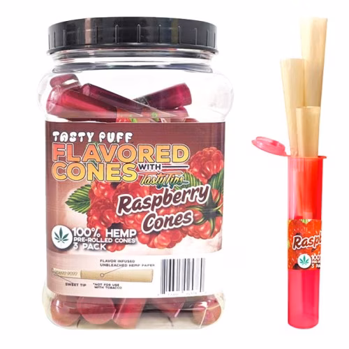 TASTY PUFF TWISTED MINT CONES 3PK