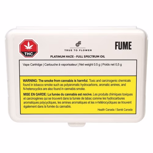 Fume True To Flower - Platinum Haze Full Spectrum Oil 510 Thread Cartridge