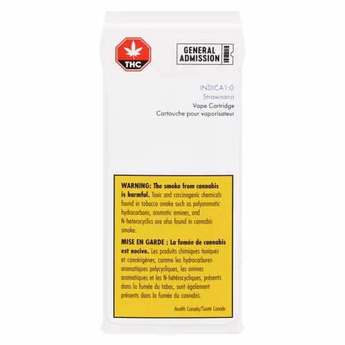 General Admission - Strawnana Indica 1:0 510 Thread Cartridge
