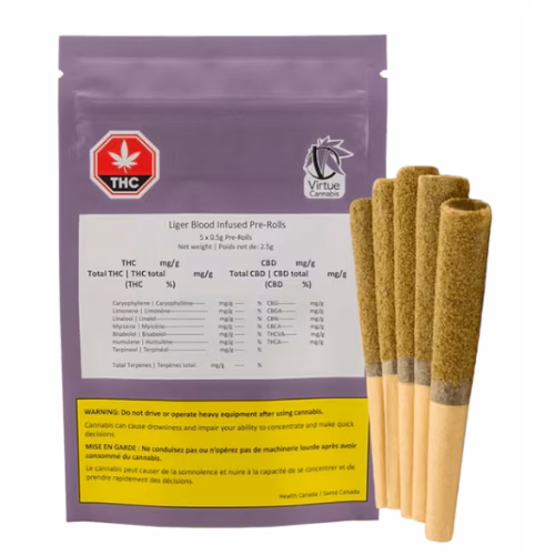 Virtue Cannabis - Liger Blood Infused Pre-Rolls