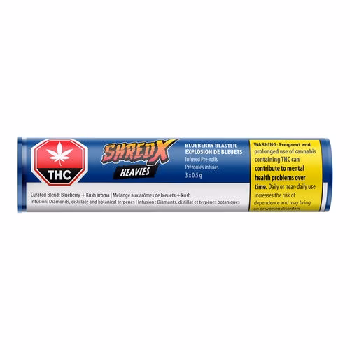 SHRED X - Blueberry Blaster Heavies Infused Pre-Rolls