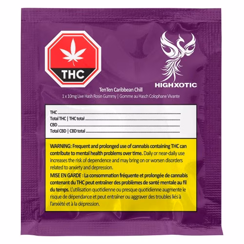 HighXotic - TenTen Caribbean Chill Live Rosin Gummy