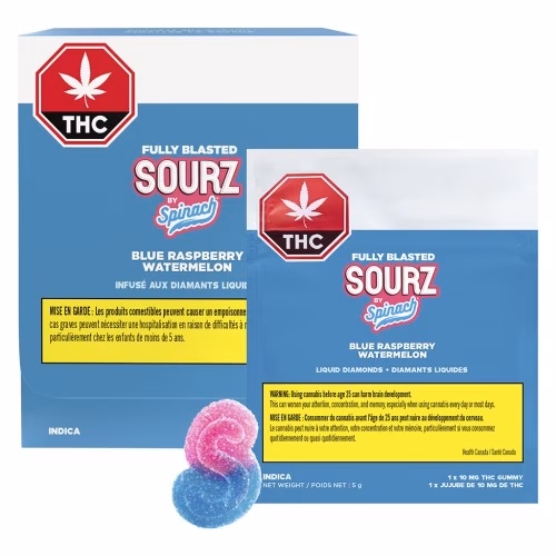 Fully Blasted Blue Raspberry Watermelon Gummies (Multi-pack of 5)