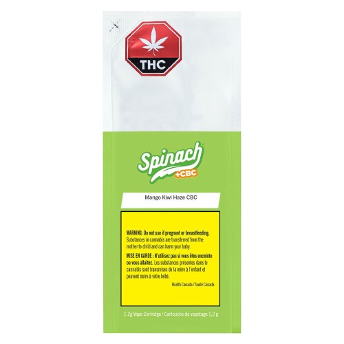 Spinach - Mango Kiwi Haze 10:1 THC:CBC 510 Thread Cartridge