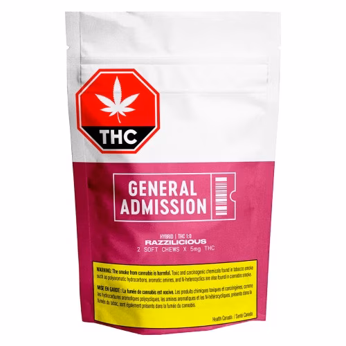 General Admission - Razzilicious THC Soft Chews (1:0)