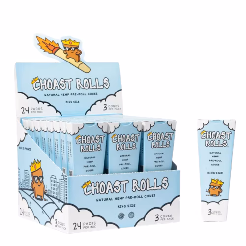 Choast Rolls Natural Hemp KS 3pk Pre Rolled Cones