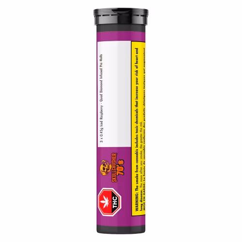 Skullcrusher 70's by RAD - Iced Raspberry - Quad Diamond Infused Pre-Roll