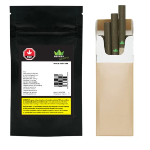 Redecan - Redees Hemp'd Space Age Cake Pre-rolls