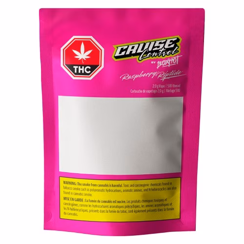 Cruise Control by BOXHOT - Raspberry Riptide THC + CBD 510 Thread Cartridge
