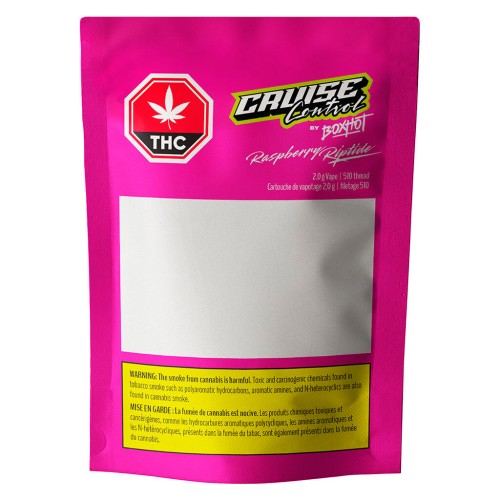 Cruise Control by BOXHOT - Raspberry Riptide THC + CBD 510 Thread Cartridge
