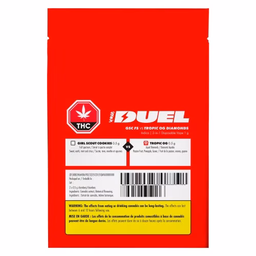 Versus - DUEL GSC FS vs Tropic OG Diamonds 2-in-1 Disposable Vape