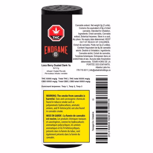 Endgame - Loco Berry Dusted Dank 1s Infused