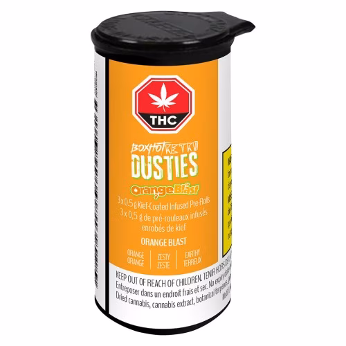 BOXHOT - Dusties - Orange Blast Kief-Coated Infused