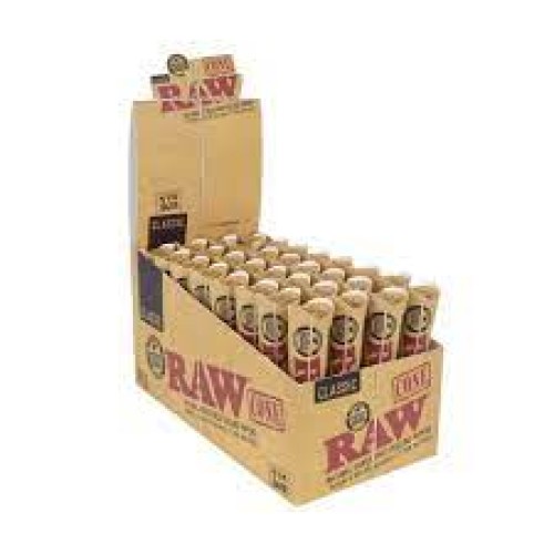 RAW Classic Pre-Rolled Cones 1 1/4 Size