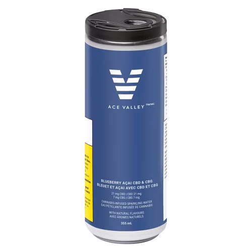 Ace Valley - Blueberry Acaí CBD & CBG Sparkling Water