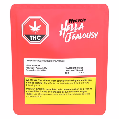 Hycycle - Indestructible Hella Jealousy 510 Thread Cartridge