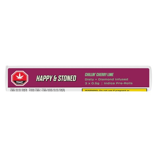 Happy & Stoned - Chillin' Cherry Lime Disty+Diamond Infused