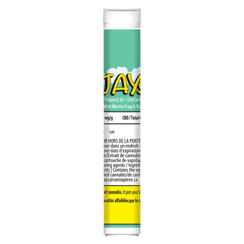 Jays - High Potency 95+ 510 Cartridge Mint Mocha Frap
