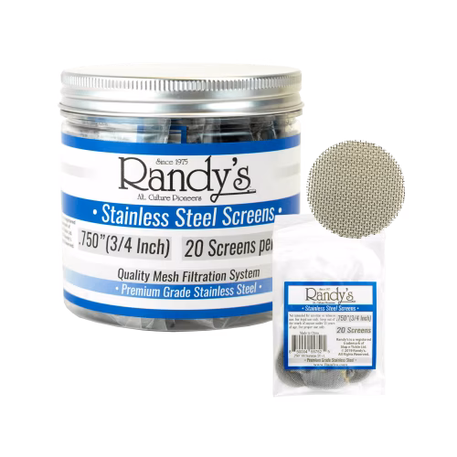 RANDY'S STAINLESS STEEL 0.625" SCREENS 20 PK